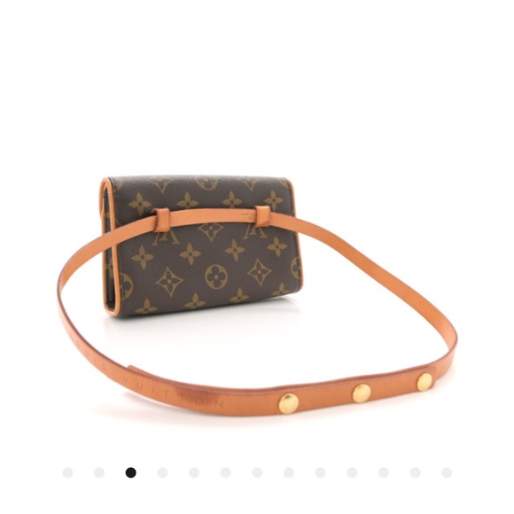 Louis Vuitton Florentine brown leather Monogram Waist Bag small - Picture 3 of 14